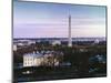 Dawn over the White House, Washington Monument, and Jefferson Memorial, Washington, D.C.-Carol Highsmith-Mounted Art Print