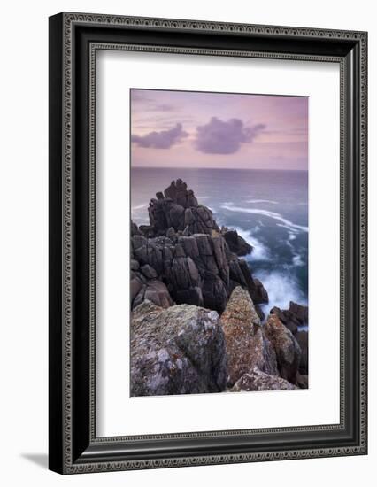 Dawn Skies Above Hella Point Near Porthgwarra, Cornwall, England. Autumn-Adam Burton-Framed Photographic Print