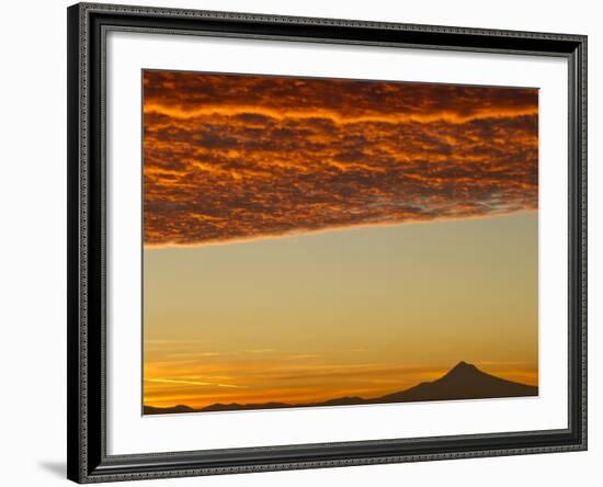 Dawn Sky over Mt. Hood, Oregon, USA-William Sutton-Framed Photographic Print