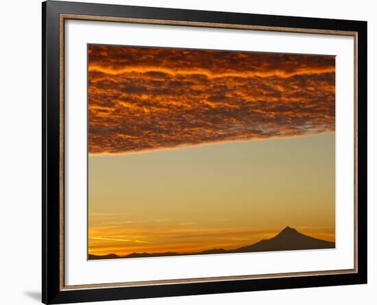 Dawn Sky over Mt. Hood, Oregon, USA-William Sutton-Framed Photographic Print