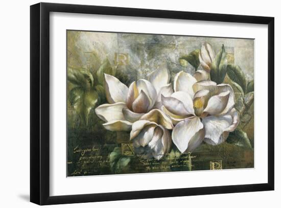 Dawning Magnolias-Meng-Framed Giclee Print