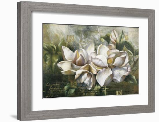 Dawning Magnolias-Meng-Framed Giclee Print