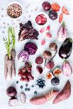 Variety of Green Vegetables Produce on Rustic White Background from Overhead, Broccoli, Celery, Avo-Daxiao Productions-Photographic Print