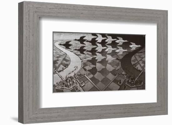 Day and Night-M^ C^ Escher-Framed Art Print