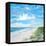 Day At The Beach Square-Julie DeRice-Framed Stretched Canvas