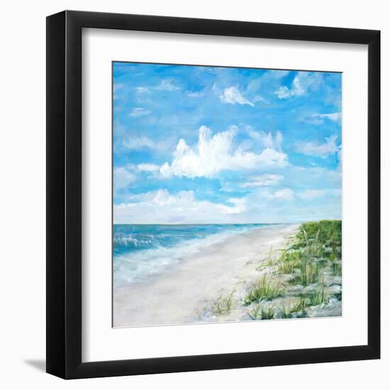 Day At The Beach Square-Julie DeRice-Framed Art Print