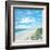Day At The Beach Square-Julie DeRice-Framed Art Print
