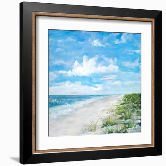 Day At The Beach Square-Julie DeRice-Framed Art Print