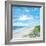 Day At The Beach Square-Julie DeRice-Framed Art Print