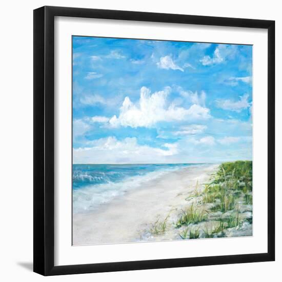 Day At The Beach Square-Julie DeRice-Framed Art Print