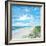 Day At The Beach Square-Julie DeRice-Framed Art Print