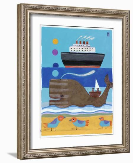 Day at the Beach-Nathaniel Mather-Framed Giclee Print