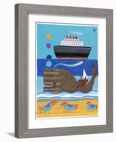 Day at the Beach-Nathaniel Mather-Framed Giclee Print