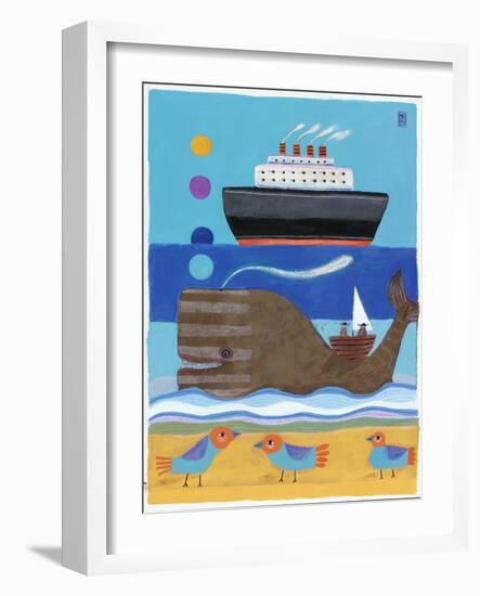 Day at the Beach-Nathaniel Mather-Framed Giclee Print