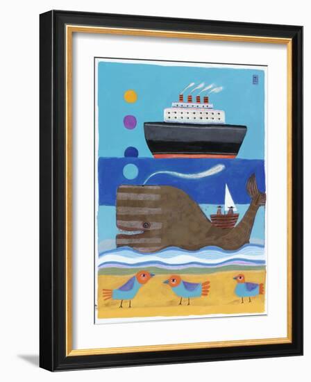 Day at the Beach-Nathaniel Mather-Framed Giclee Print