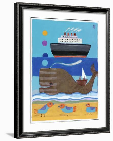 Day at the Beach-Nathaniel Mather-Framed Giclee Print