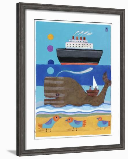 Day at the Beach-Nathaniel Mather-Framed Giclee Print