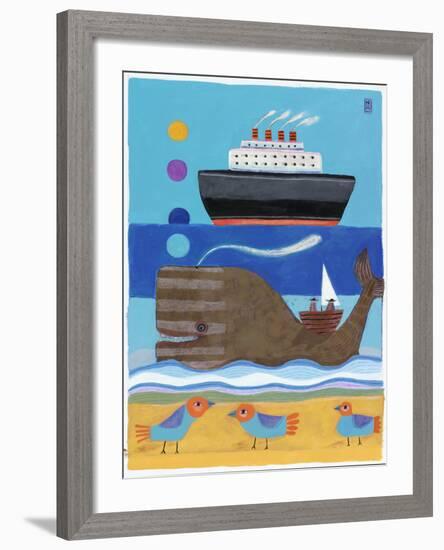 Day at the Beach-Nathaniel Mather-Framed Giclee Print