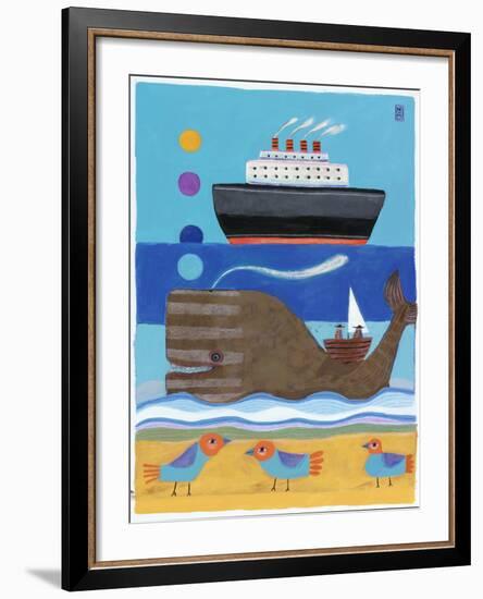 Day at the Beach-Nathaniel Mather-Framed Giclee Print