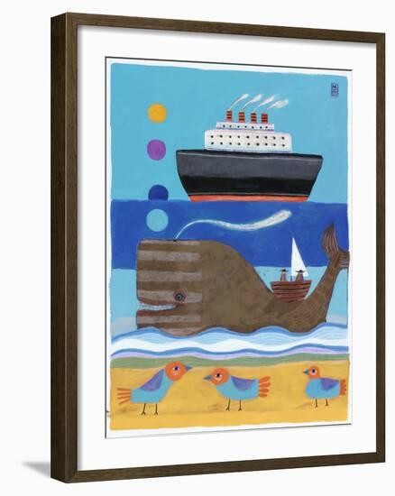 Day at the Beach-Nathaniel Mather-Framed Giclee Print