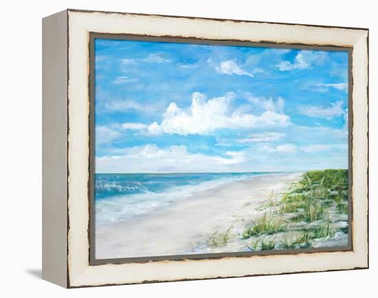 Day At The Beach-Julie DeRice-Framed Stretched Canvas