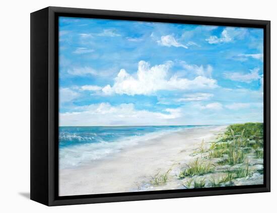 Day At The Beach-Julie DeRice-Framed Stretched Canvas