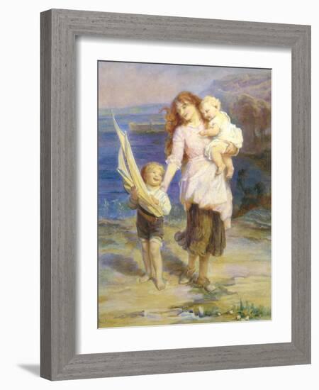 Day at the Seaside-Frederick Morgan-Framed Giclee Print