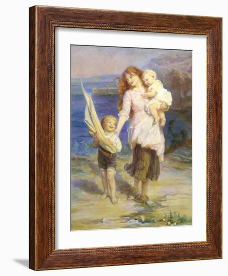 Day at the Seaside-Frederick Morgan-Framed Giclee Print