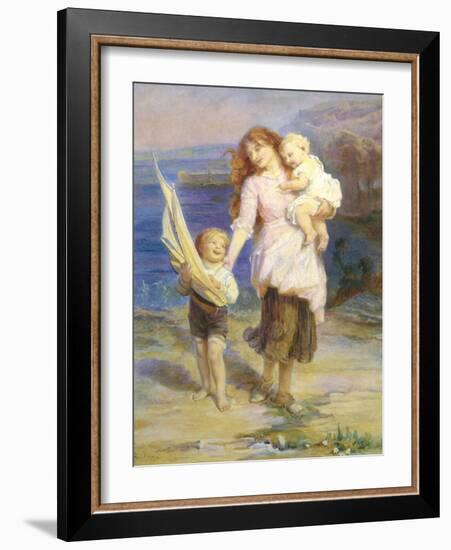 Day at the Seaside-Frederick Morgan-Framed Giclee Print