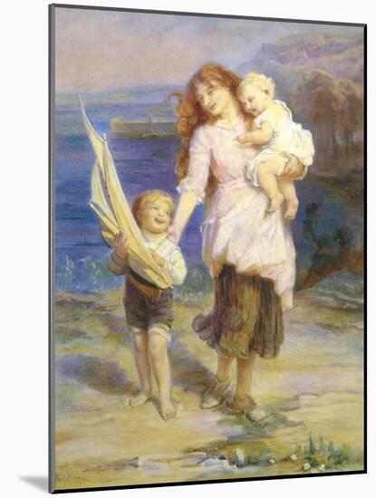 Day at the Seaside-Frederick Morgan-Mounted Giclee Print
