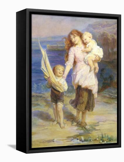 Day at the Seaside-Frederick Morgan-Framed Premier Image Canvas