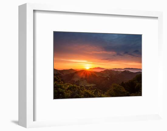 Day Break Heaven Sunrise Bay Area Hills Mount Diablo Oakland-Vincent James-Framed Photographic Print