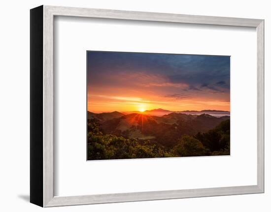 Day Break Heaven Sunrise Bay Area Hills Mount Diablo Oakland-Vincent James-Framed Photographic Print