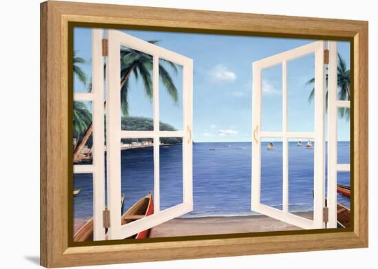 Day Dreams Window-Diane Romanello-Framed Stretched Canvas