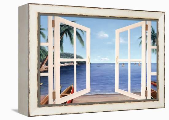 Day Dreams Window-Diane Romanello-Framed Stretched Canvas