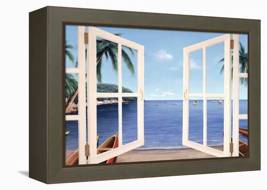 Day Dreams Window-Diane Romanello-Framed Stretched Canvas