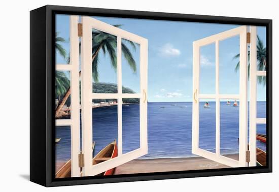 Day Dreams Window-Diane Romanello-Framed Stretched Canvas