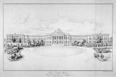 View of the New Bethlem Hospital, Southwark, London, C1825-Day & Haghe-Framed Giclee Print
