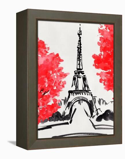 Day in Paris I-Annie Warren-Framed Stretched Canvas