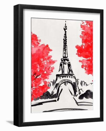 Day in Paris I-Annie Warren-Framed Art Print