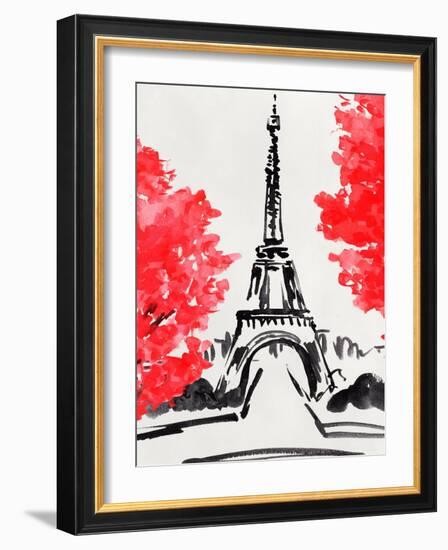 Day in Paris I-Annie Warren-Framed Art Print