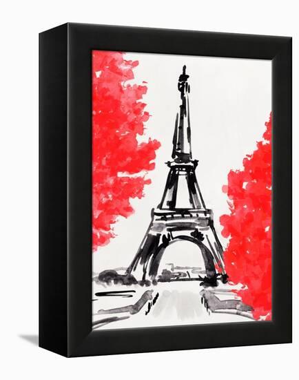 Day in Paris II-Annie Warren-Framed Stretched Canvas