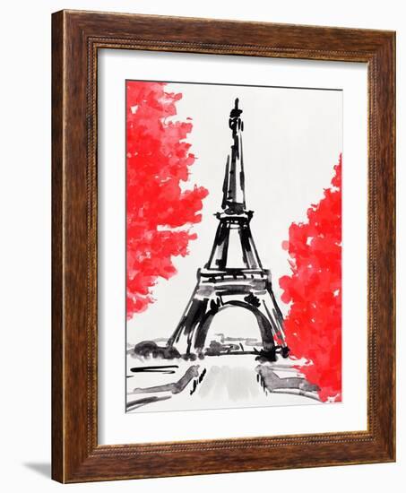 Day in Paris II-Annie Warren-Framed Art Print