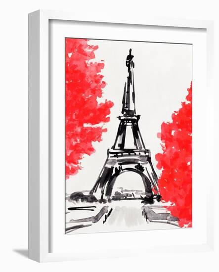 Day in Paris II-Annie Warren-Framed Art Print