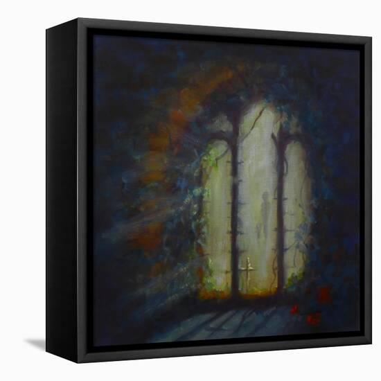 Day Light; Light through a ruined church window,-Lee Campbell-Framed Premier Image Canvas