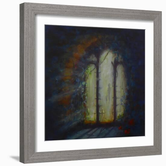 Day Light; Light through a ruined church window,-Lee Campbell-Framed Giclee Print