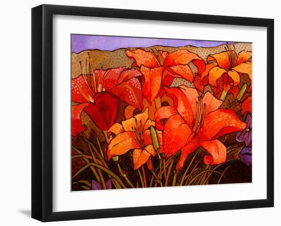 Day Lilies III-John Newcomb-Framed Giclee Print