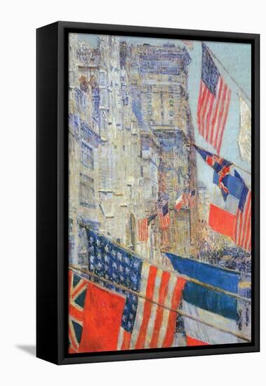Day of Allied Victory, 1917-Childe Hassam-Framed Stretched Canvas