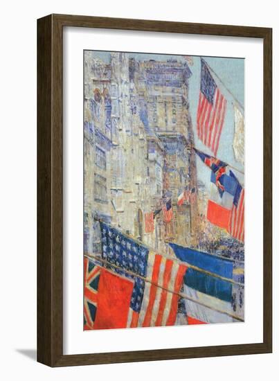 Day of Allied Victory, 1917-Childe Hassam-Framed Art Print