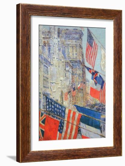 Day of Allied Victory, 1917-Childe Hassam-Framed Art Print